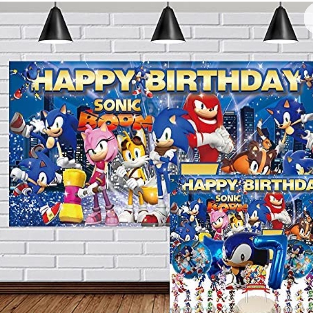 ▶【Large Sonic 7th Banner-5（W）*2.3（H）ft】☀